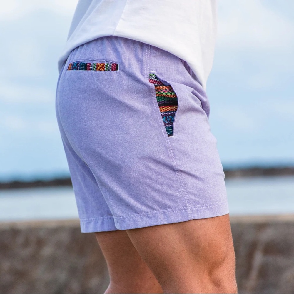 Men's Athletic Shorts in Light Purple